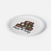 Nerdy Birthday Neural Network Papieren Bordje (Gekanteld)