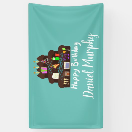 Nerdy Birthday Neural Network Spandoek (Verticaal)