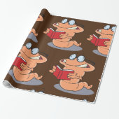 Nerdy Bookworm leest een boek Cadeaupapier (Uitgerold)