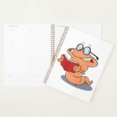 Nerdy Bookworm leest een boek Planner (Display)