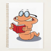 Nerdy Bookworm leest een boek Planner (Voorkant)