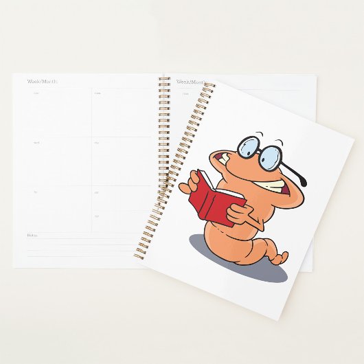Nerdy Bookworm leest een boek Planner