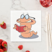 Nerdy Bookworm leest een boek Servet (Insitu)