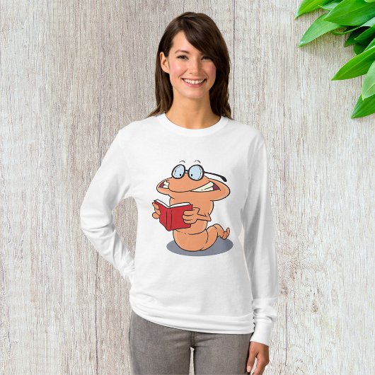 Nerdy Bookworm leest een boek T-shirt