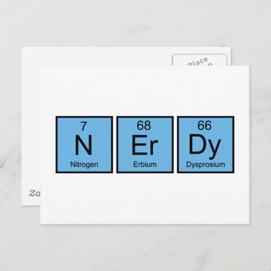 Nerdy Briefkaart (Voorkant / Achterkant)
