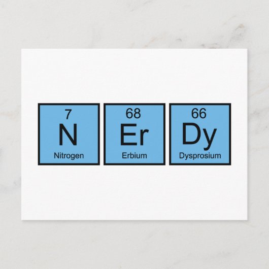 Nerdy Briefkaart (Voorkant)