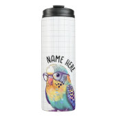  Nerdy Budgie Tumbler Thermosbeker (Voorkant)