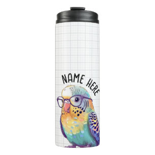 Nerdy Budgie Tumbler Thermosbeker
