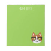Nerdy Cat Bicolor-Notitieblok Notitieblok (Voorkant)