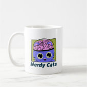 Nerdy Cats, Brain Design Coffee-Mok Koffiemok (Links)