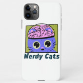 Nerdy Cats, ontwerp van het brein iPhone Hoesje (Achterkant)