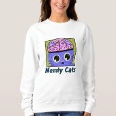Nerdy Cats, ontwerp van het brein Trui (Voorkant)