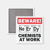 nerdy chemist magneet (Voorkant / Achterkant)
