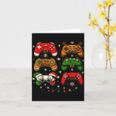 Nerdy Christmas Shirt For Boys Men, Xmas Gaming Co Kaart (Gele Bloem)