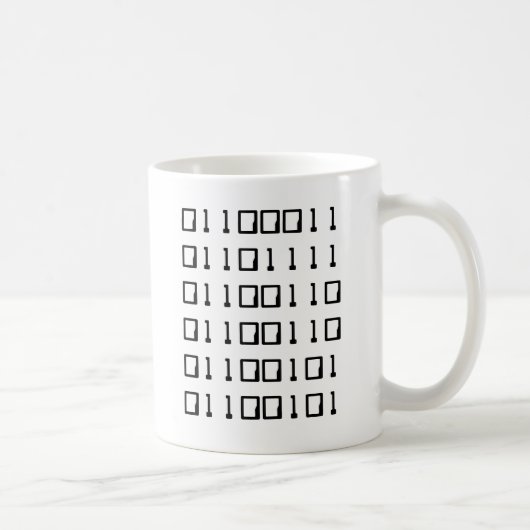 Nerdy Coffee Binary Koffiemok (Rechts)