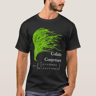 Nerdy Collatz Vermoeden 3n 1 Groen Zeewier Wiskund T-shirt
