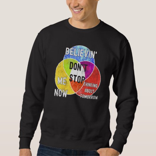 Nerdy Don't Stop Venn Diagram Algebra Math Teacher Trui (Voorkant)