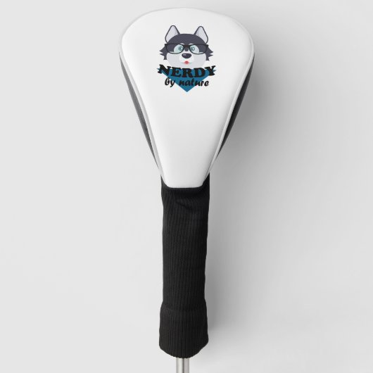 Nerdy door Natuur Husky Golfheadcover (Voorkant)