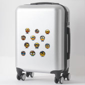 Nerdy Emoji Heads - Een Collectie van Schattigee, Sticker (Koffer)