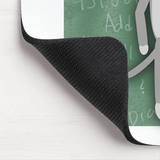 Nerdy Fifties Cool Fun Sock Monkey Cartoon Art Muismat (Hoek)