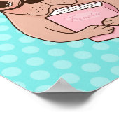 Nerdy French Bulldog Poster (Hoek)