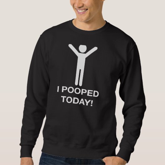 Nerdy Funny I pooping Today Halloween Costume Gag Trui (Voorkant)