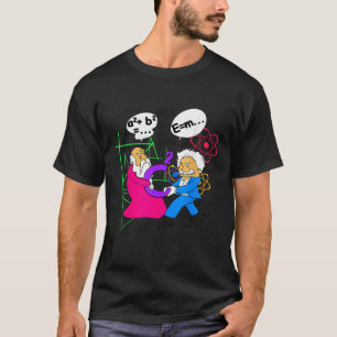 Nerdy Funny Pythagoras vecht om de C-Mat T-shirt