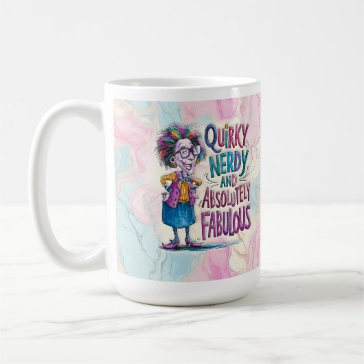 Nerdy Funny Women's Coffee Mug Koffiemok (Links)