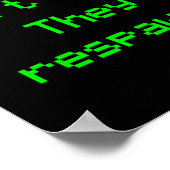 Nerdy Gamers Don't Die Ze Respawn Videospel Gre Poster (Hoek)