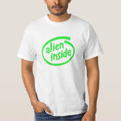 Nerdy, geek alien t-shirt (Voorkant)