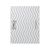 Nerdy Geekery Personalized Chevron Notitieblok (Linkerzijde)