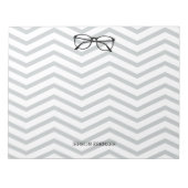 Nerdy Geekery Personalized Chevron Notitieblok (Voorkant)