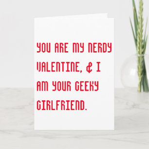 nerdy + geeky Valentijnsdag romantische kaart