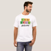 Nerdy Genius _ Periodic Table Element T-shirt (Voorkant volledig)