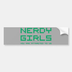 Nerdy Girls 2 Bumpersticker