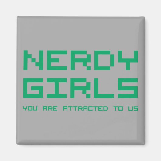 Nerdy Girls 2 Magneet (Voorkant)