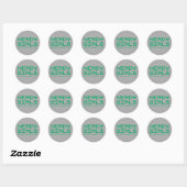 Nerdy Girls 2 Ronde Sticker (Vel)