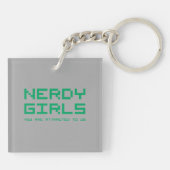 Nerdy Girls 2 Sleutelhanger (Achterkant)