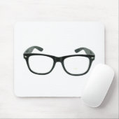 Nerdy Glasses Mousepad Muismat (Met muis)