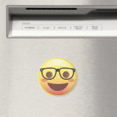 Nerdy glazen Happy Emoji Magnet (Insitu (Vaatwasser))