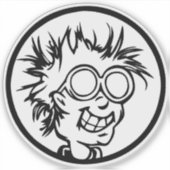 Nerdy guy sticker (Voorkant)