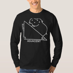 Nerdy Hippotenuse Hypotenuse Hippopotamus Wiskunde T-shirt