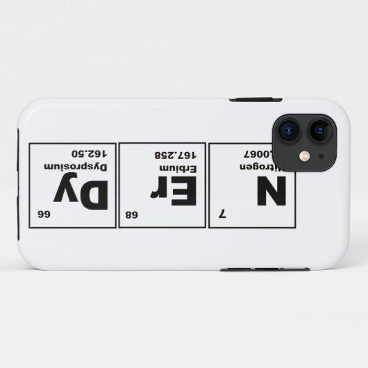 Nerdy iphone case (Achterkant (horizontaal))