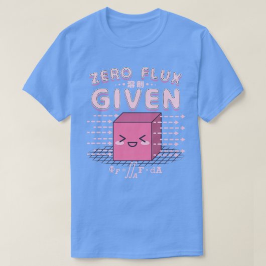 Nerdy Kawaii Zero Flux provided - Cute Geeky Scien T-shirt (Design voorkant)