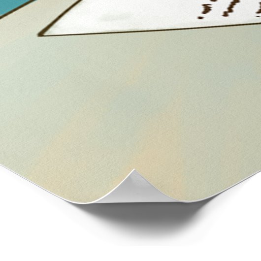 Nerdy Kinder Funny Cartoon Poster (Hoek)