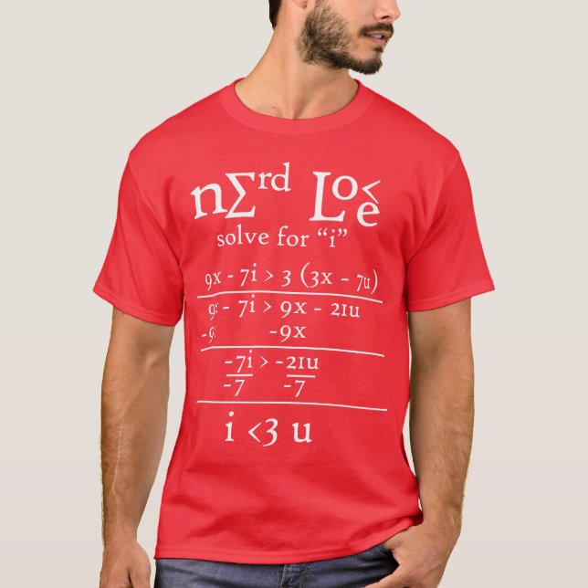 Nerdy Love T-shirt (Voorkant)