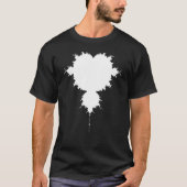 Nerdy Mandelbrot White Fractal Chaos Physics Wisku T-shirt (Voorkant)