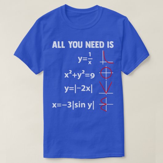 Nerdy Math Equation Mathematics Science Geometry  T-shirt (Design voorkant)