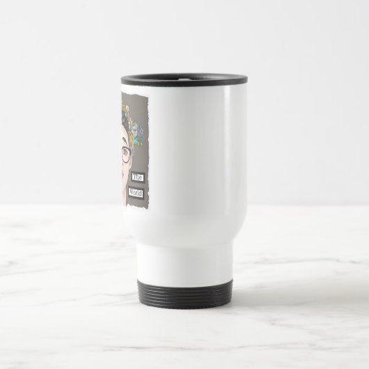 Nerdy meisjes heersen over de wereld reisbeker (Center)