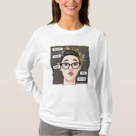 Nerdy meisjes heersen over de wereld t-shirt